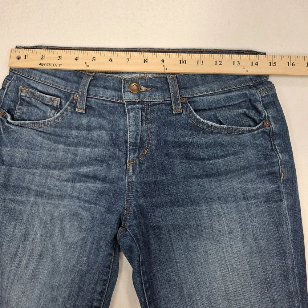 Joe's Jeans Geordie Bermuda Shorts Womens 25 Blue Stretch Coastal Preppy Denim